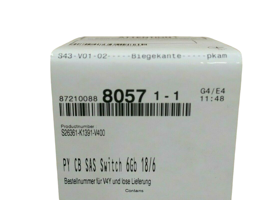Fujitsu S26361-K1391-V400 PY CB SAS Switch 6Gb 18/6 BX400 S1 BX900 S1 / S2