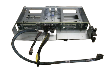 Dell R740XD 12x 3.5 Rear Hard Drive Cage 4x 2.5 Back Panel Kit HN1H8 DJCPT + Cab