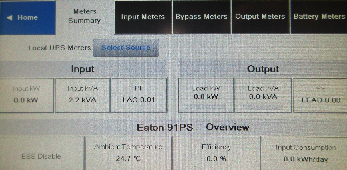 Eaton 91PS-15+15(30)-30-4x9Ah-6 15kVA 15kW BL51AD206A01100000 3 Phase UPS Backup