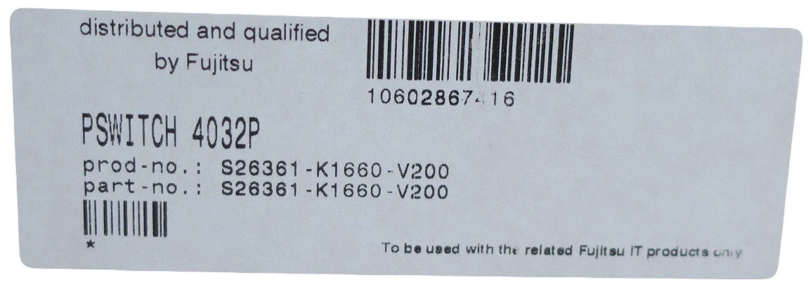 NEW Fujitsu PSwitch 4032P ET-9032BF-FOS 32-Port 40GbE QSFP+ Port L2/3 1U Switch