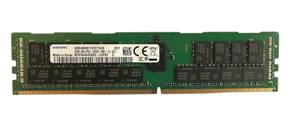 Samsung 32GB PC4-2933 M393A4K40CB2-CVF DDR4-23400 REG PC-2933Y Server Memory RAM