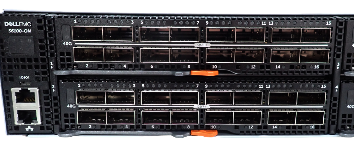 Dell Networking S6100-ON RA Modular Switch 4x 16x 40G QSFP+ Modules OS9
