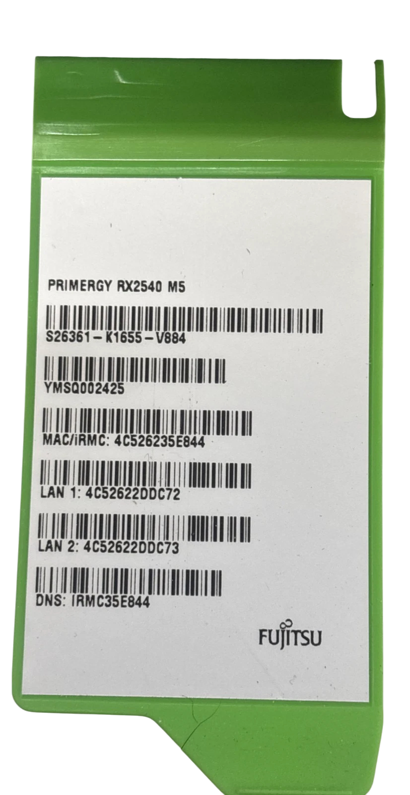 Fujitsu Primergy RX2540 M5 CTO 2x Scalable CPU 24DIMM 8x SAS +8x NVMe Bay Server