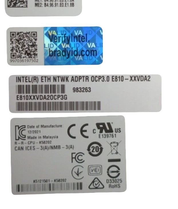 New Fujitsu Intel E810-XXVDA2 2x 25/10/1GbE SFP28 OCPv3 E810XXVDA2OCPV3