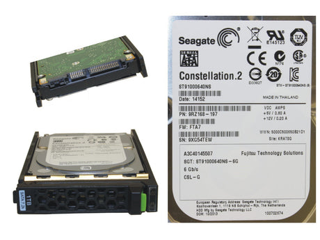 Fujitsu 1TB 2.5" 7.2K SATA 6Gb/s Hot-Plug Hard Drive HDD S26361-F3816-L100