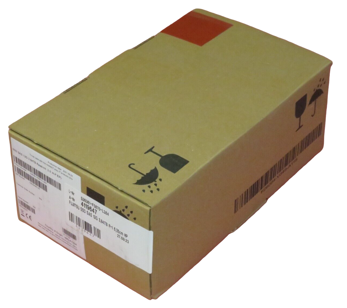 NEW Fujitsu 3.84TB SSD SAS 12Gb/s Write Intensive IN SFF SLIM S26361-F5870-L384
