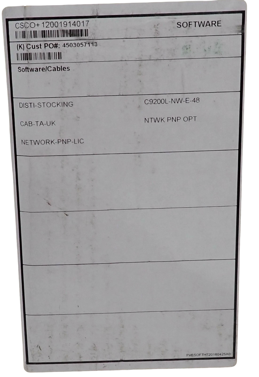NEW Cisco C9200L-48P-4G-E Catalyst 9200L 48-Port PoE+ + 4x 1G uplinks L3 switch