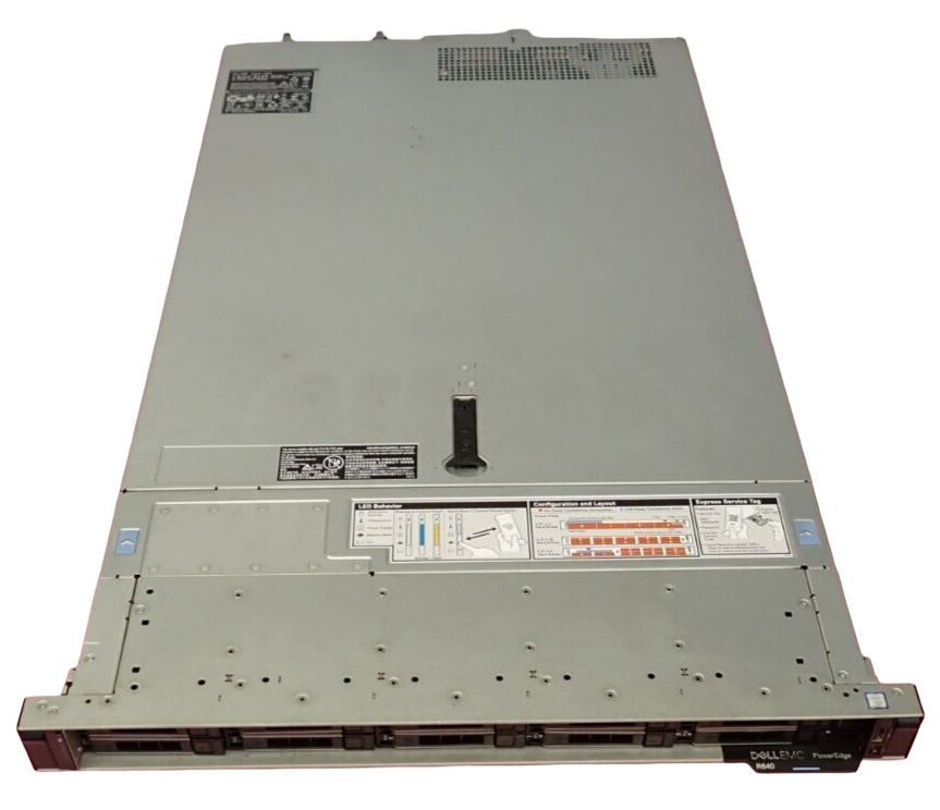 Dell PowerEdge R640 CTO 2x 2nd Gen Scalable CPU 24-DIMM 10x NVMe Bay 1U Server