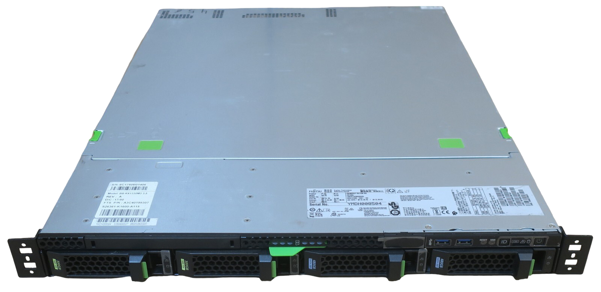 Fujitsu Primergy RX1330 M3 4C E3-1270v6 32GB 1.56TB 1U Rack Short Depth Server