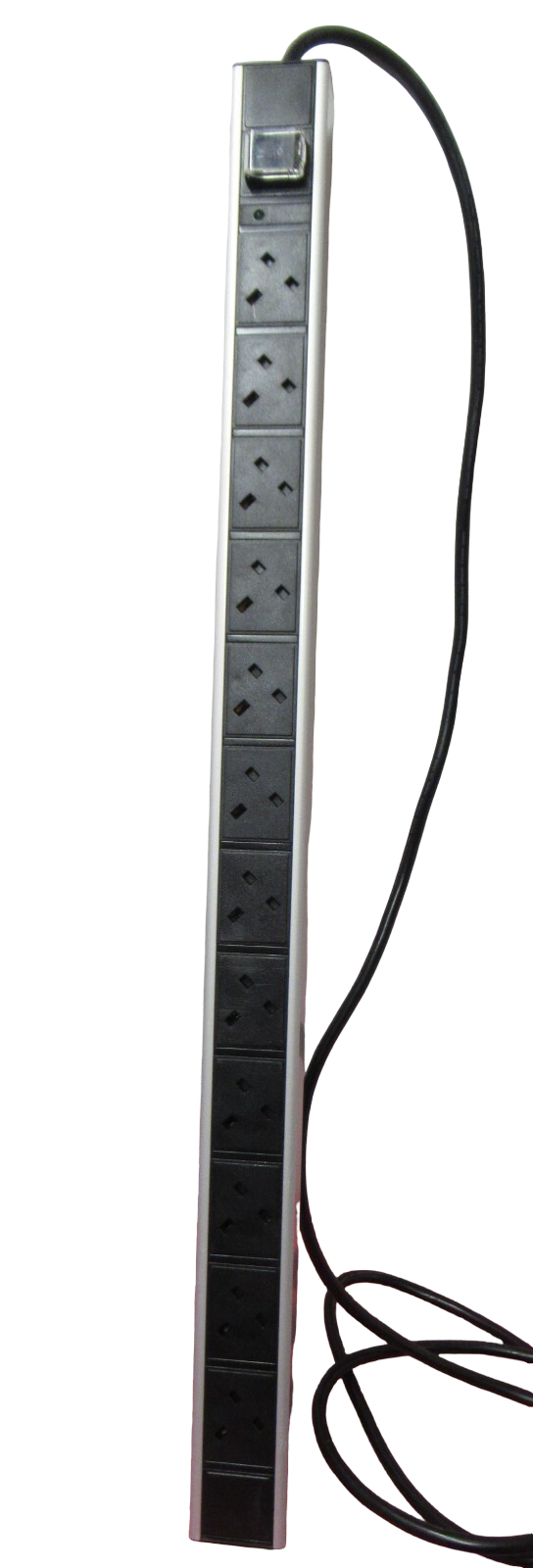 Excel D16-12-EXL 12 Way Horizontal PDU UK Socket 16A IEC 60309 Plug Switched 3M