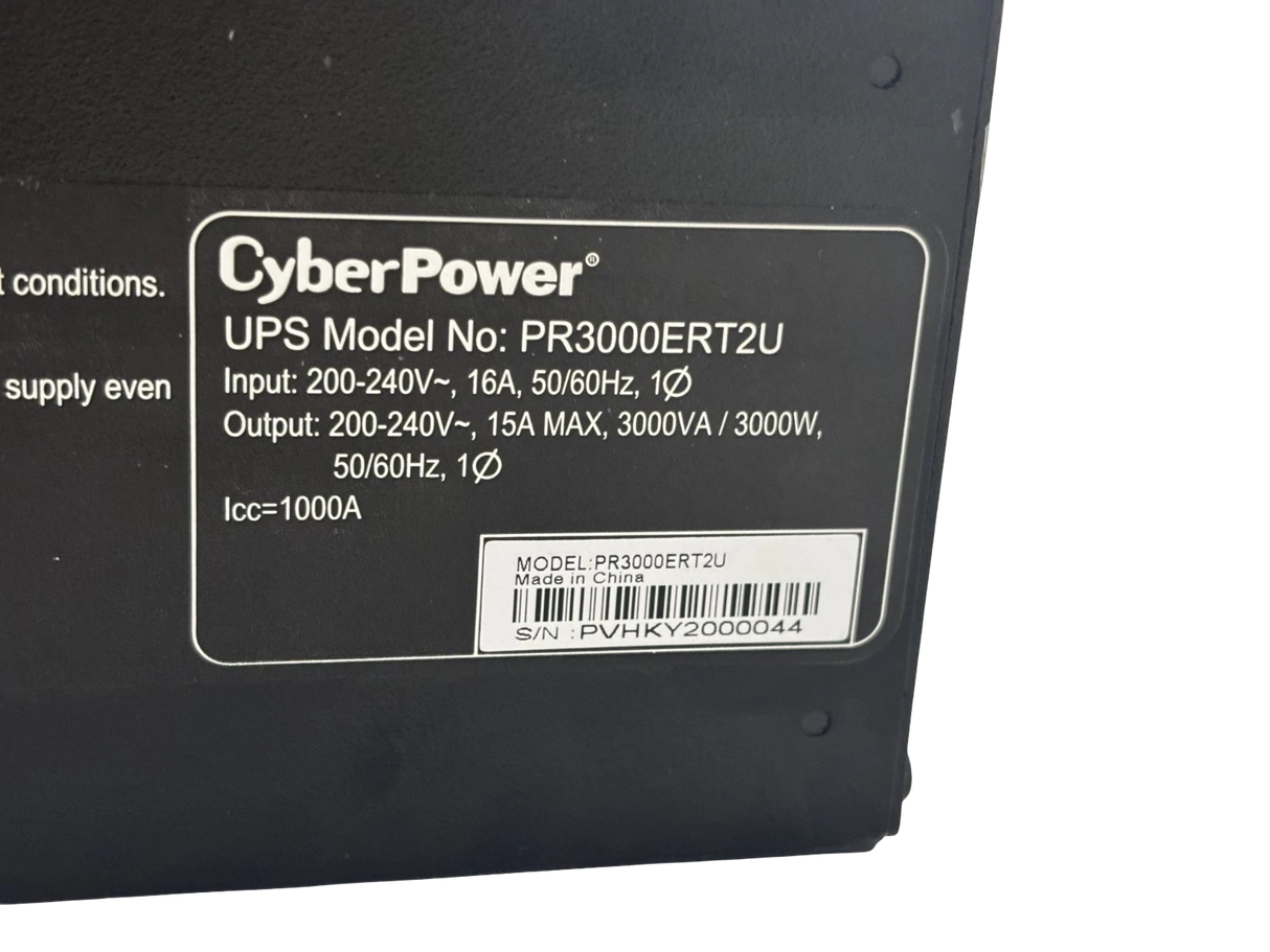 CyberPower PR3000ERT2U 3000W/VA IEC C13 x 6 IEC C19 x 2 UPS + New Battery Cells