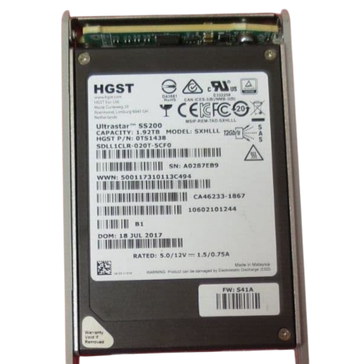 Fujitsu DX S3 1.92TB 2.5" SAS 12Gbps SSD Solid State Drive In Caddy CA08226-E895