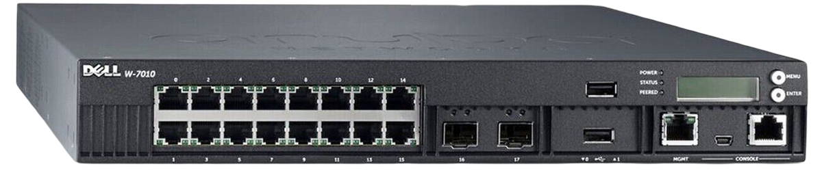 New Dell Aruba W-7010 Mobility Controller 16x 1GBase-T (12xPoE 4x Non-PoE) R50TD