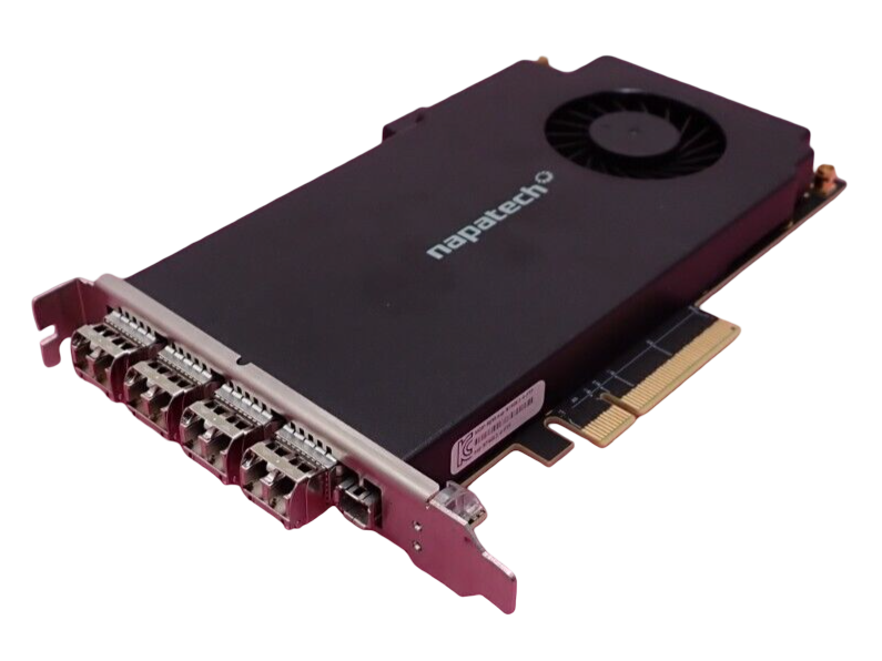 Napatech NT40E3-4-PTP 4-Port 10GbE Packet Analysis Smart Network Interface Card