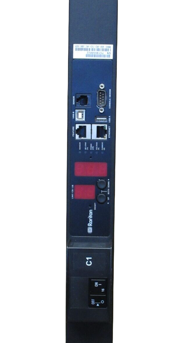 Raritan PX2-2493 1PH 230V 32A 24x C13 4x C19 Oulets 0U Rack Metered Switched PDU