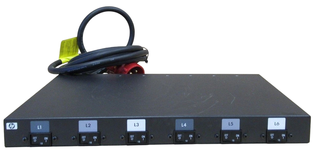 HPE Basic Modular 3Ph 11kVA/60309 5-wire 16A/230V 6xC19 Horizontal PDU AF513A