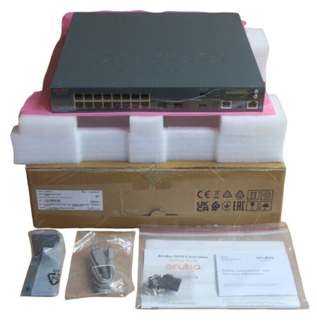 NEW Aruba 7010 (EG) 16x 1000BASE-T + 2x SFP Ports 32 AP Branch Controller JY850A
