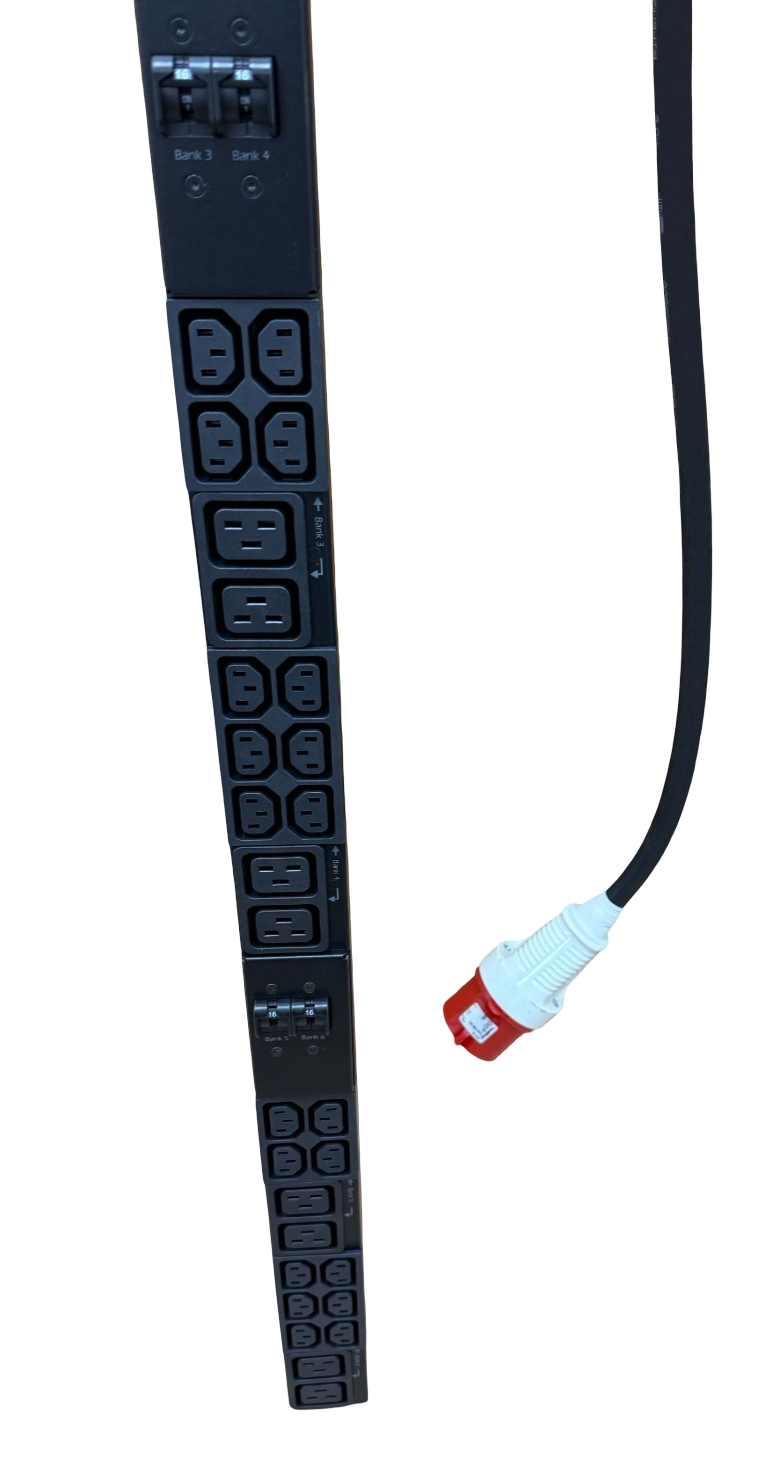 APC AP8886 Metered Rack PDU 32A 3PH 30x C13 12x C19 0U Power Distribution Unit