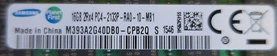 Fujitsu S26361-F3843-L516 16GB (1x16GB) 2Rx4 DDR4-2133 REG ECC Server Memory