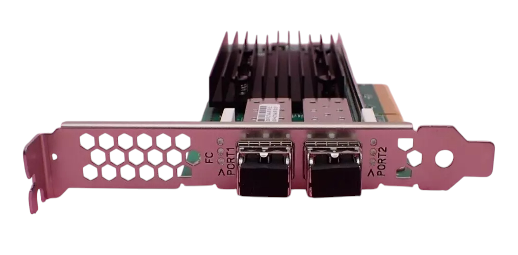 NEW Fujitsu QLogic QLE2772C-SR-F Dual Port 32G FC HBA S26361-F4087-L502 + 2x SFP