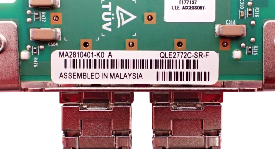NEW Fujitsu QLogic QLE2772C-SR-F Dual Port 32G FC HBA S26361-F4087-L502 + 2x SFP