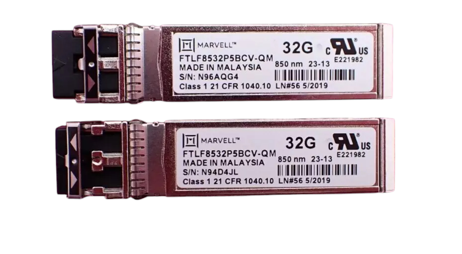 NEW Fujitsu QLogic QLE2772C-SR-F Dual Port 32G FC HBA S26361-F4087-L502 + 2x SFP