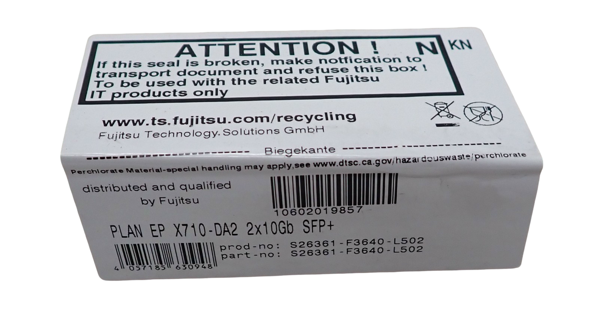NEW Fujitsu Intel X710-DA2 Dual 10GbE SFP+ Network Adapter CNA S26361-F3640-L502