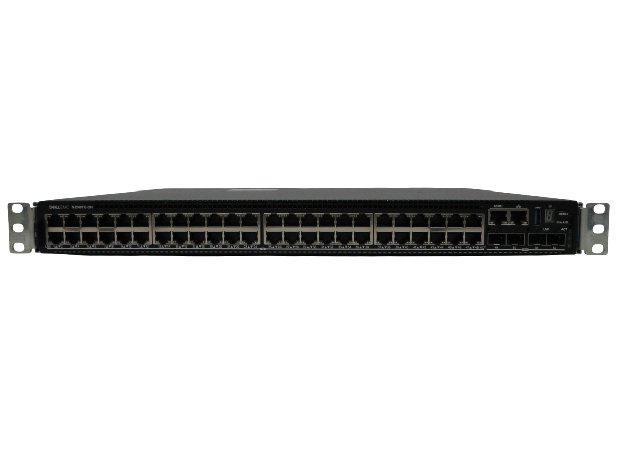 Dell EMC PowerSwitch N3248TE-ON 48x 1G RJ45 4x SFP+ 2x QSFP28 RA Switch OS6