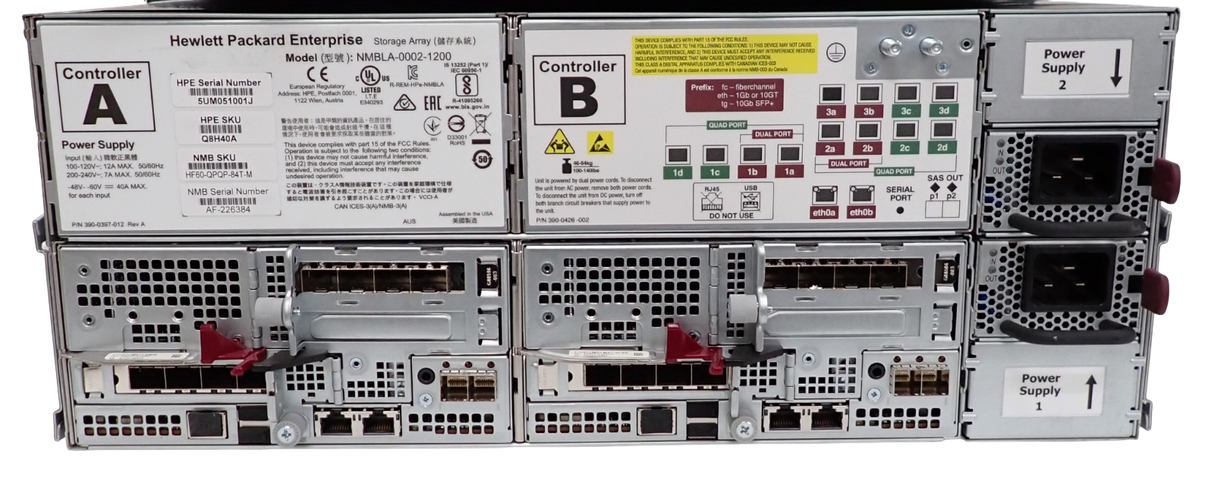 HPE Nimble Storage Flash Array HF60 84TB Q8H40A + ES3 Expansion Q8H34A 42TB