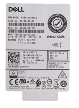 Dell 960GB 2.5" SAS 12G Mixed Use MLC SSD KPM5XVUG960G WFGTH + 14th/15th Caddy