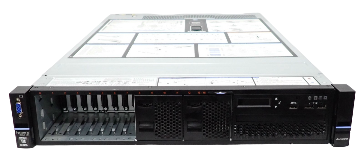 Lenovo x3650 M5 5462-AC1 2x E5-2600v3 CPU 24-DIMM 8x 2.5" Bay 2U CTO Server