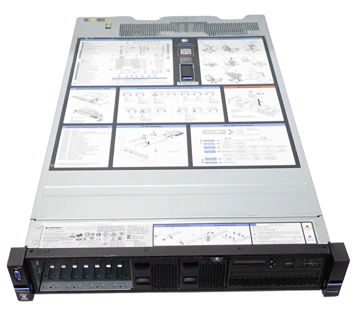 Lenovo x3650 M5 5462-AC1 2x E5-2600v3 CPU 24-DIMM 8x 2.5" Bay 2U CTO Server