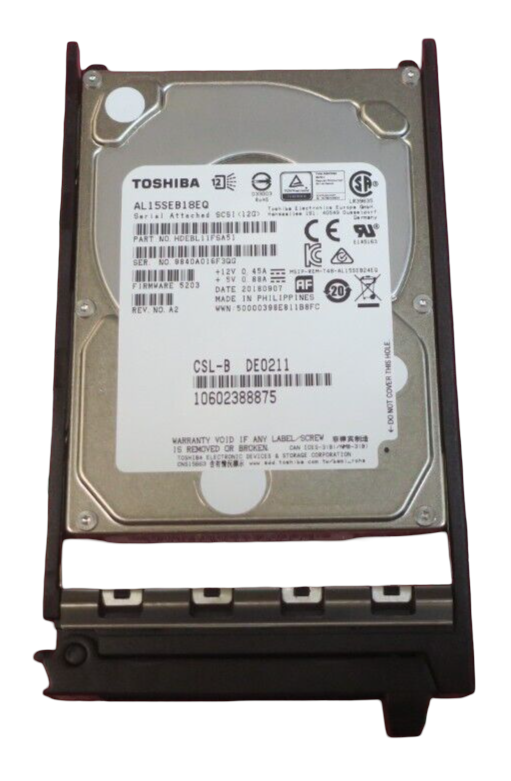 Fujitsu 1.8TB 2.5" SAS 12G 10K Hard Disk Drive HDD S26361-F5929-L118
