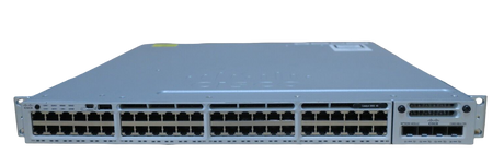 Cisco WS-C3850-48T-S 48-P GbE L3 Managed Stack Switch Network 2PS C3850-NM-4-10G