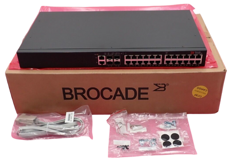 NEW Brocade ICX 6430-24 ICX6430-24 24x 1GbE RJ45 + 4x 1GbE SFP Port 1U Switch