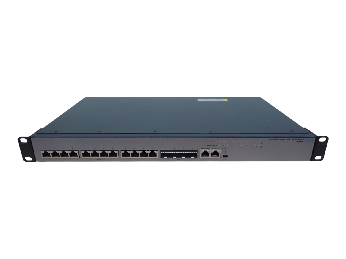 HPE OfficeConnect 1950 12XGT 12x 10G RJ-45 + 4x 10G SFP+ Port  1U Switch JH295A