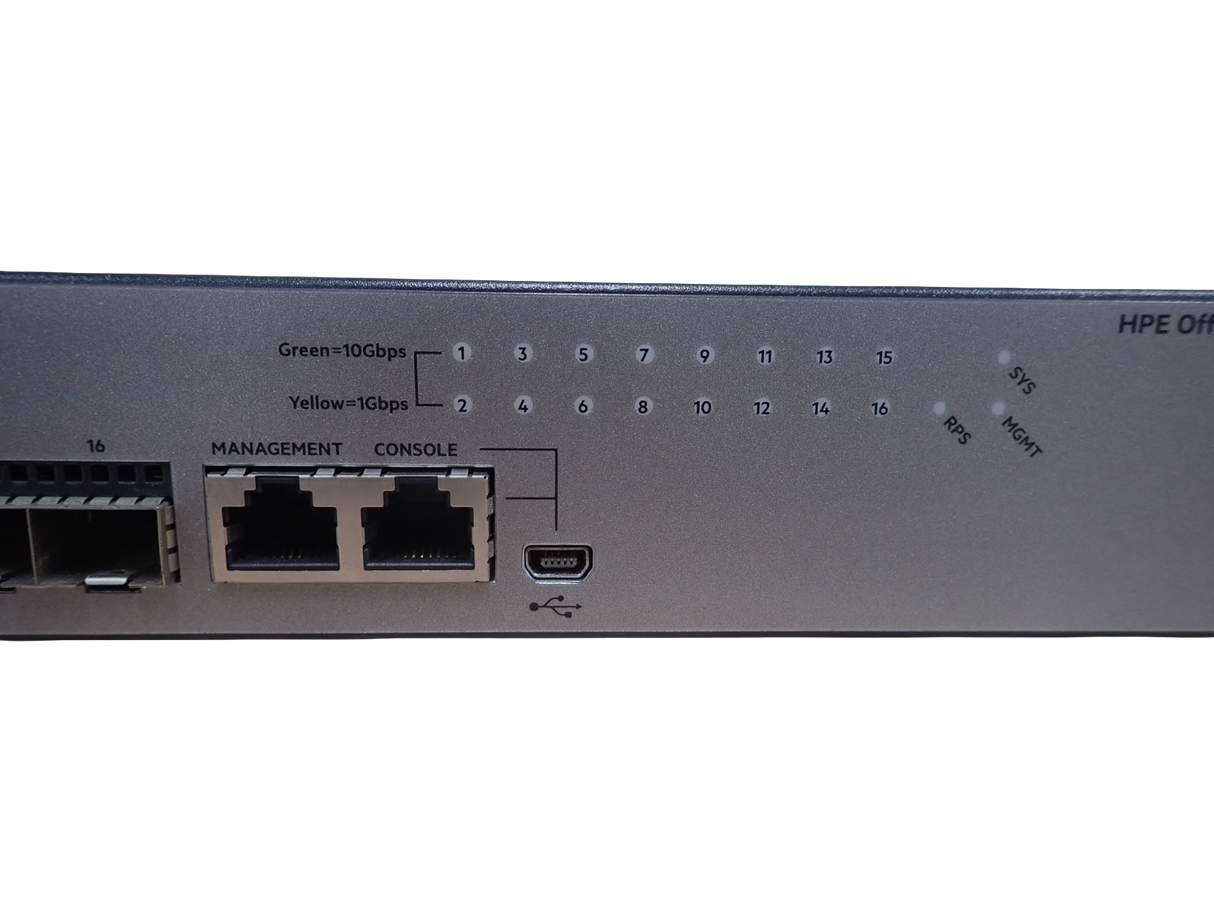 HPE OfficeConnect 1950 12XGT 12x 10G RJ-45 + 4x 10G SFP+ Port  1U Switch JH295A