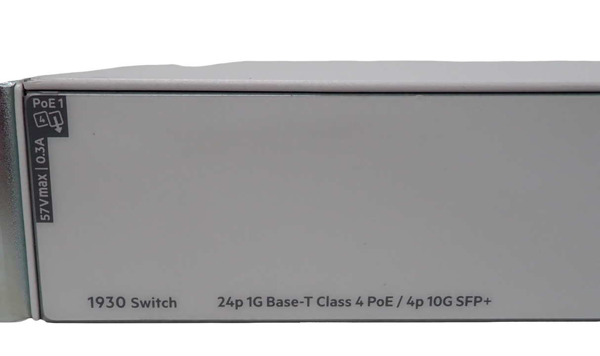 Aruba 1930 24x 1GBase-T PoE+ + 4x 10G SFP+ Port Smart Managed 195W Switch JL683A