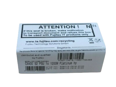 New Fujitsu CX400 S2 1200W Platinum Hot-Plug Power Supply PSU S26113-F616-R120