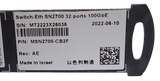 Mellanox SN2700 32x 100Gb QSFP28 Short Depth Switch MSN2700-CB2F B2F ONYX 3.10