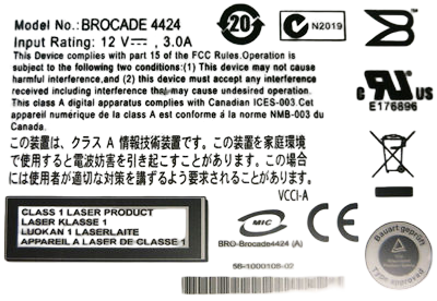 Dell 0GX499 GX499 Poweredge Brocade 4424 Fibre Switch for M1000E