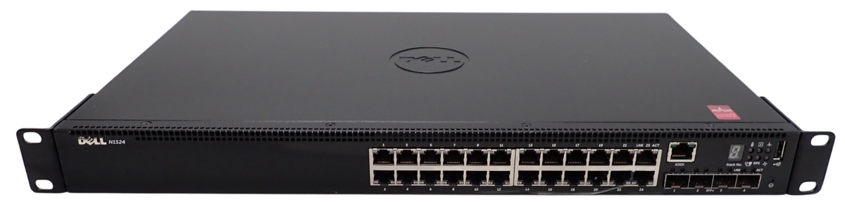 Dell Networking N1524 24x 10/100/1000 + 4x 10 Gigabit SFP+ L2+ 1U Managed Switch