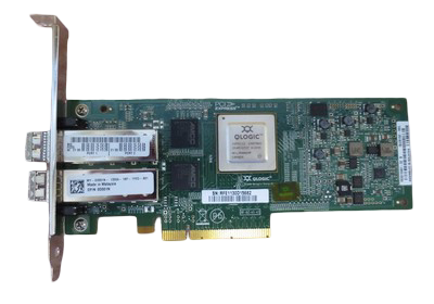 Dell QLogic QLE8152 10GbE SFP+ PCIe Dual Port HBA 10Gb/s FCoE NIC D001N + 2x SFP