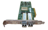 Dell QLogic QLE8152 10GbE SFP+ PCIe Dual Port HBA 10Gb/s FCoE NIC D001N + 2x SFP