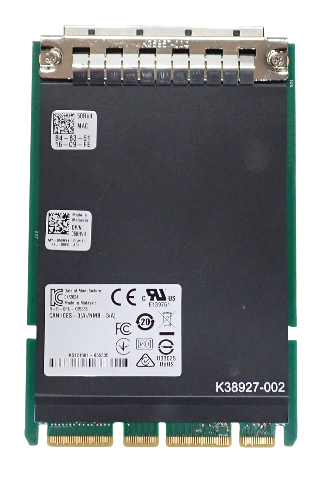 NEW Dell Intel X710-T4L Quad Port 1/10Gb RJ45 OCP 3.0 PCIe Network Adapter 50RV4