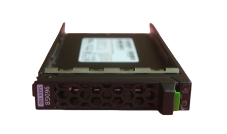 Fujitsu 960GB SATA 6Gb/s Mixed Use 2.5" Hot-Plug SSD S26361-F5588-L960 + Caddy