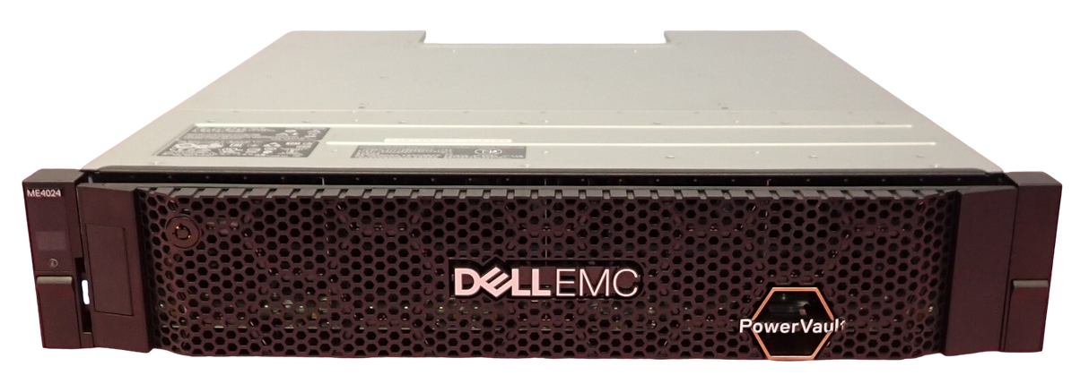 Dell PowerVault ME4024 24x 2.5" Bay Dual 10G iSCSI Controller Dual 580W PSU