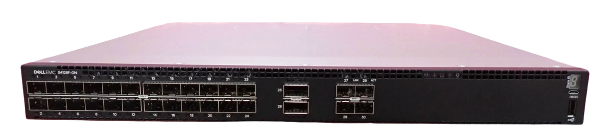 NEW Dell PowerSwitch S4128F-ON 28x 10GbE SFP+ + 2x 100GbE QSFP28 Port Switch OPX