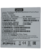 NEW Lenovo ThinkSystem NE10032 32x 100Gb QSFP28 1U F2R Rack Switch SSG7A32087