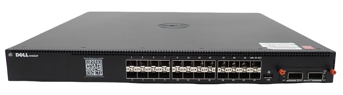 Dell PowerConnect N4032F 8132F 24x 10G SFP+ Port L3 Switch + 40Gb QSFP+ Module